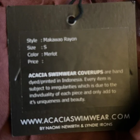 Acacia swimwear Malawao women dress size S - Picture 2 of 2